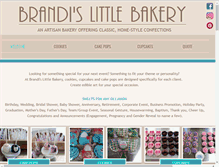 Tablet Screenshot of brandislittlebakery.com